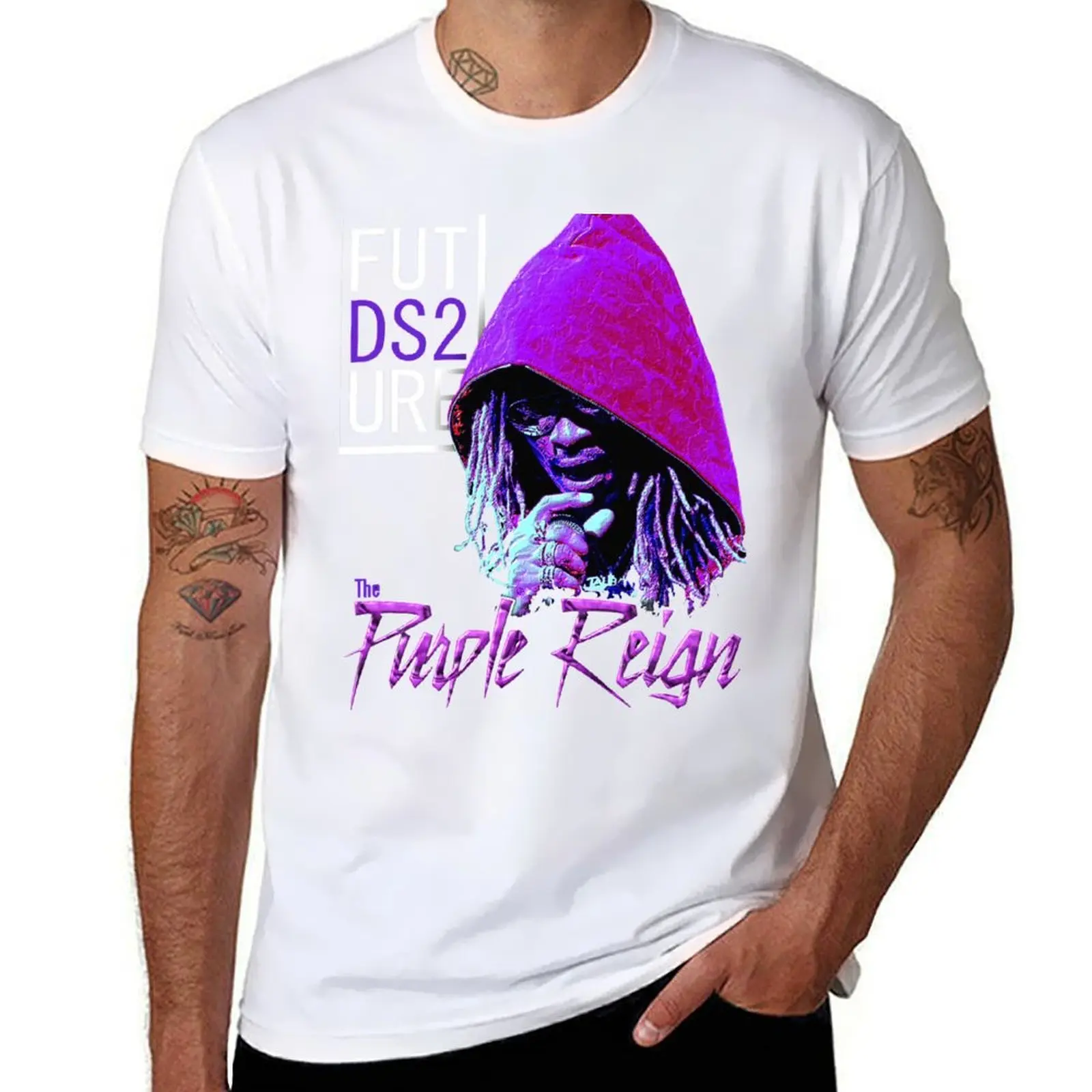 Future The Purple Reign Tour T-Shirt anime t shirts oversize man t shirt cotton T-Shirt