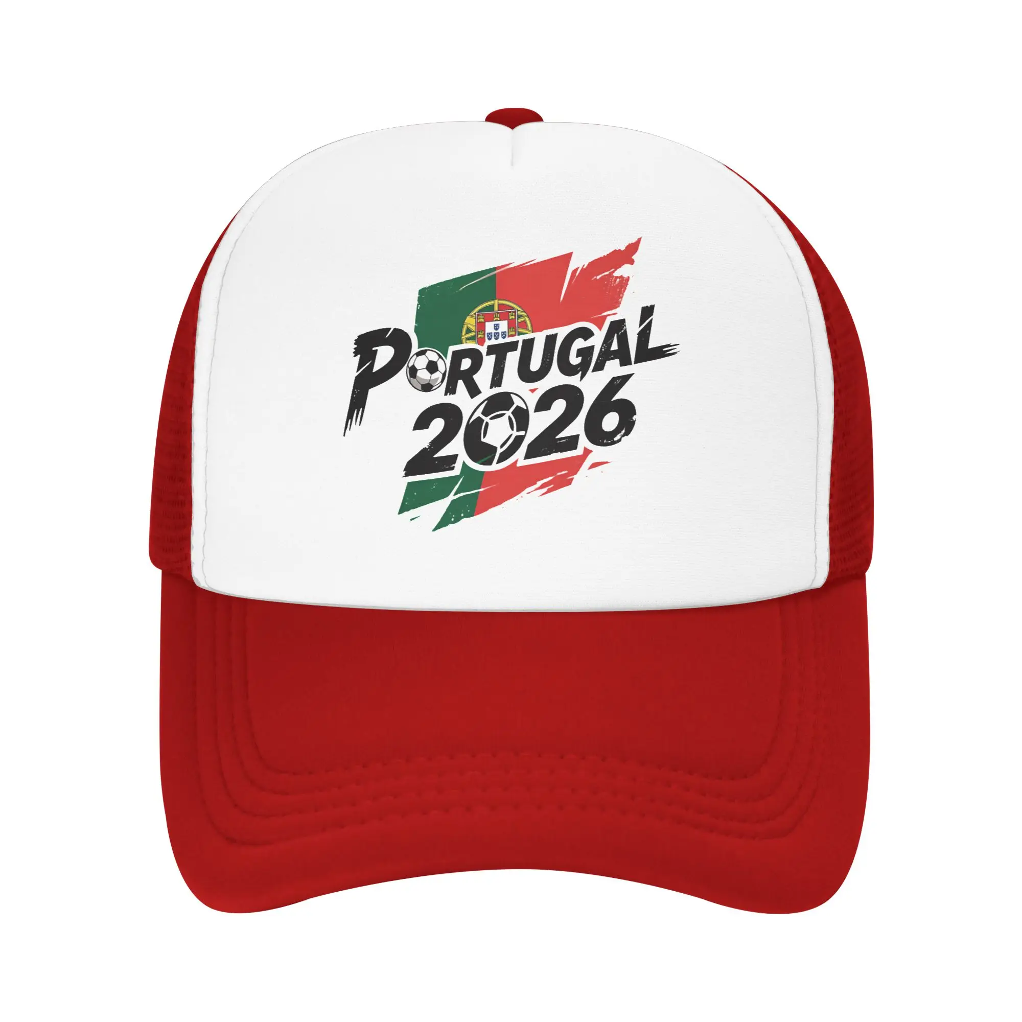 Portugal Football Match 2026 Mesh Baseball Cap Adult Sun Hat Usa Canada Mexico Soccer Hats Adjustable Summer Trucker Hats