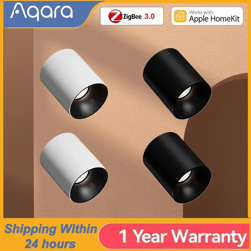 Aqara T1 Inteligentny downlight Zigbee Ściemnianie Okrągły panel LED 10W Kąt świecenia 24 ° 36 °   Adaptacyjne oświetlenie przeciwodblaskowe dla Homekit