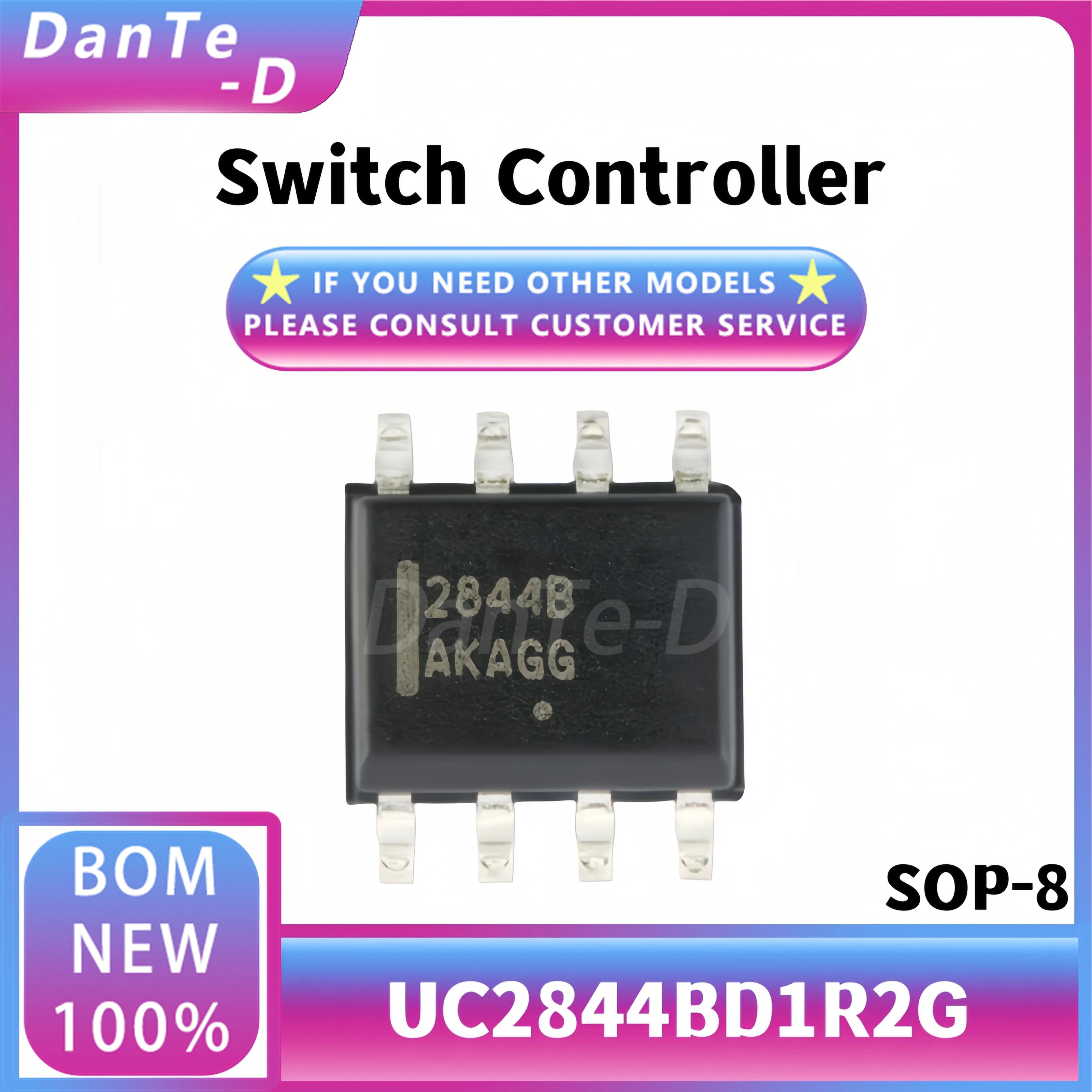 UC2844BD1R2G package SOP-8 high performance current mode PWM controller IC original authentic