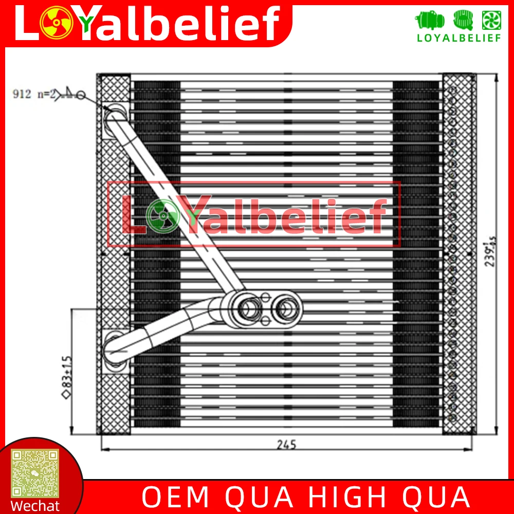 Air Conditioning AC Evaporator for Hyundai Accent/Kia K2 2009   97139-h6000