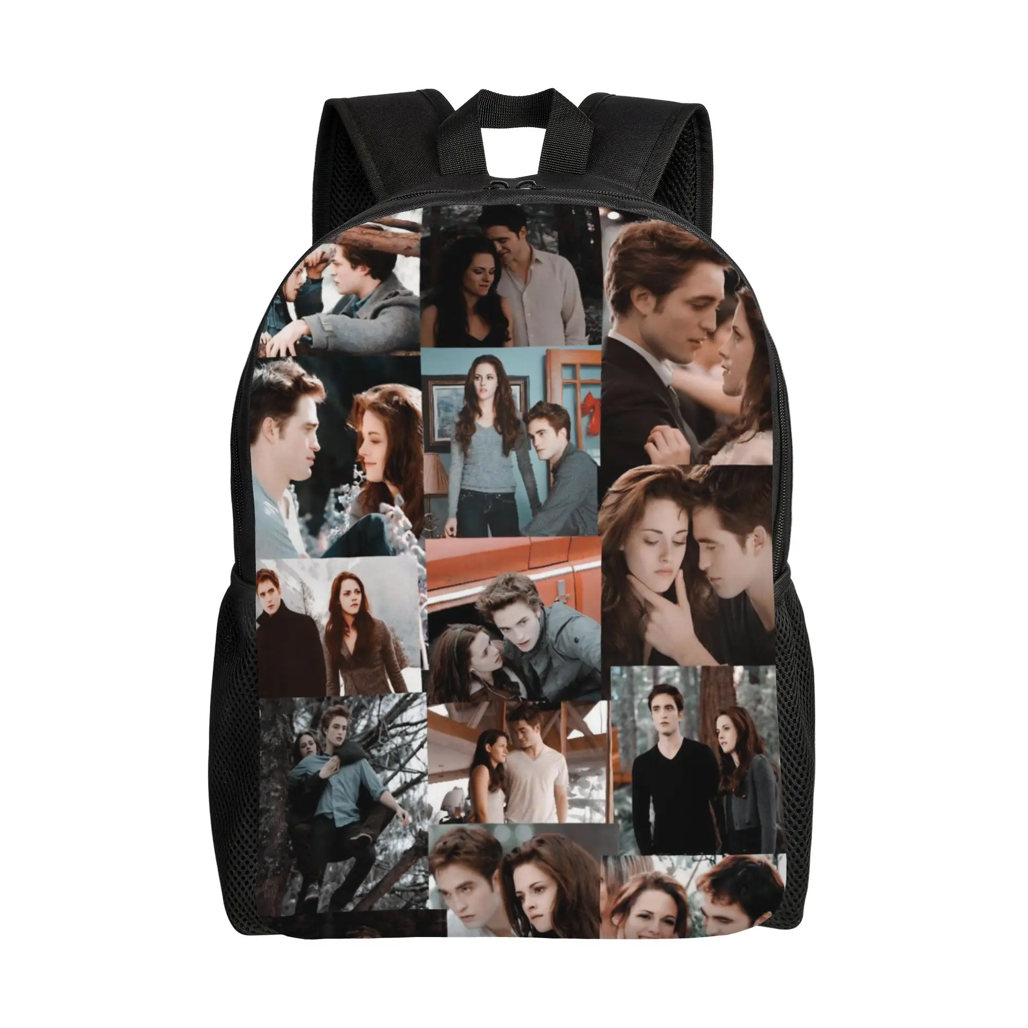 The Twilight Saga Movie Backpack for Men Women Student Hiking Travel Daypack Edward Vampire Bella Laptop Canvas Bags Outdoor