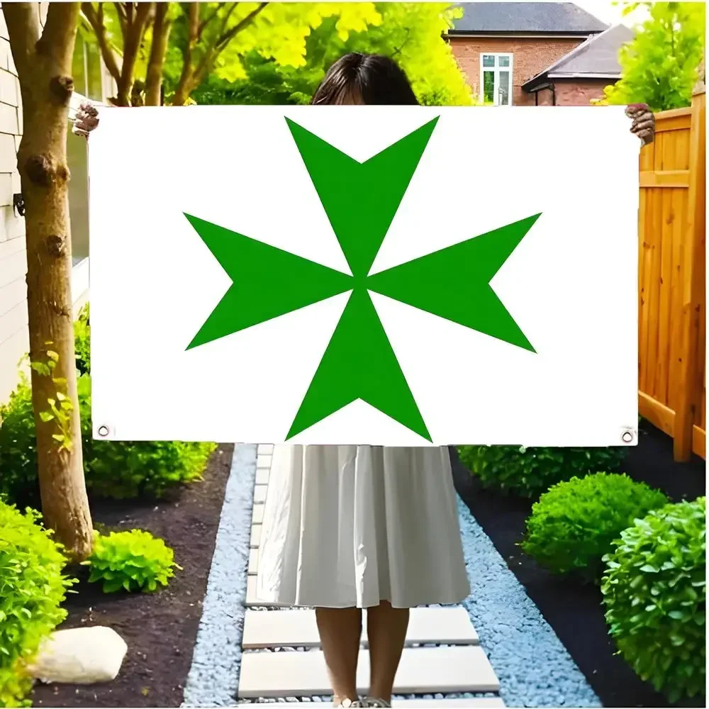 order chivalry Order of Saint Lazarus Flags Borderless four-ring ornament indoor outdoor decoration effortless to hang