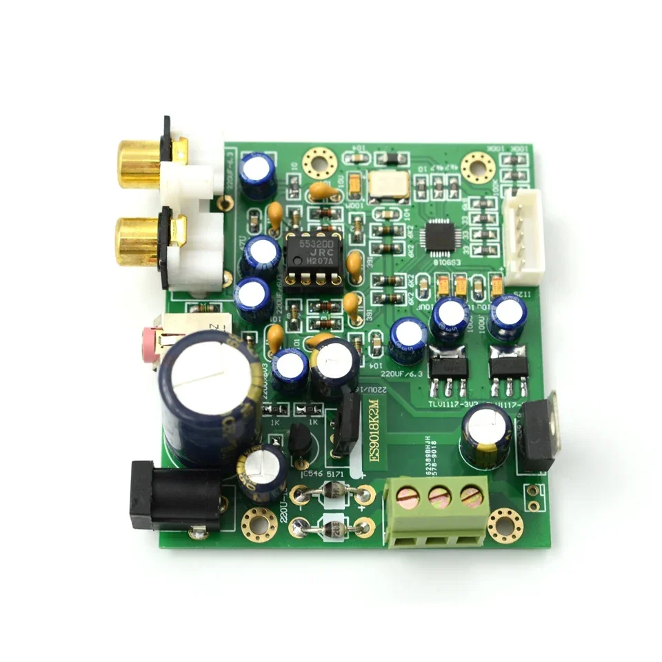 New ES9018K2M I2S Input Decoding Board Mill Plate HIFI DAC Supports 32bit 384K DSD64 128 256