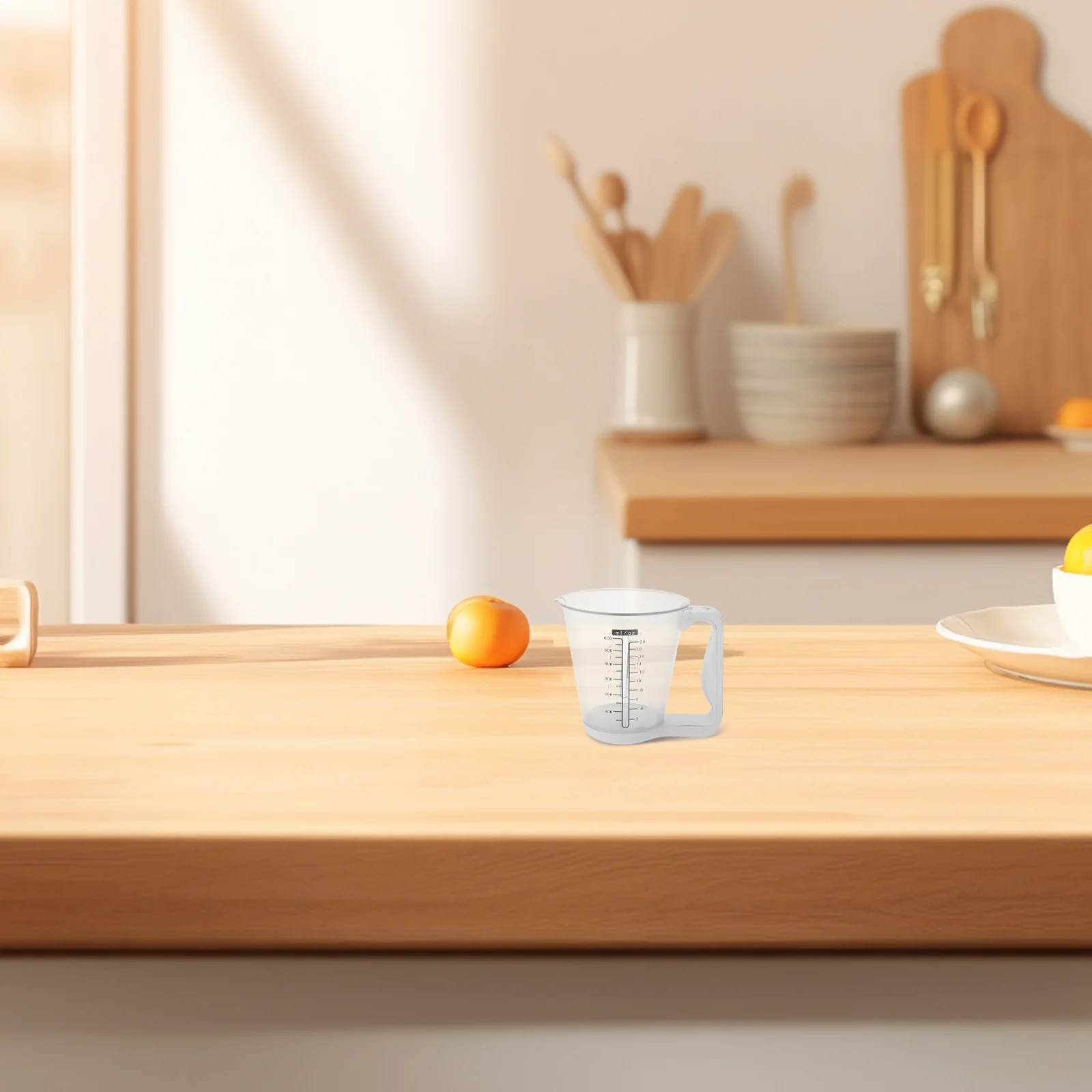 

1pcs Electronic Measuring Cup 16X15X15 Cm Lcd Display Digital Kitchen Scale For Liquids Solids Baking Cooking Temperature