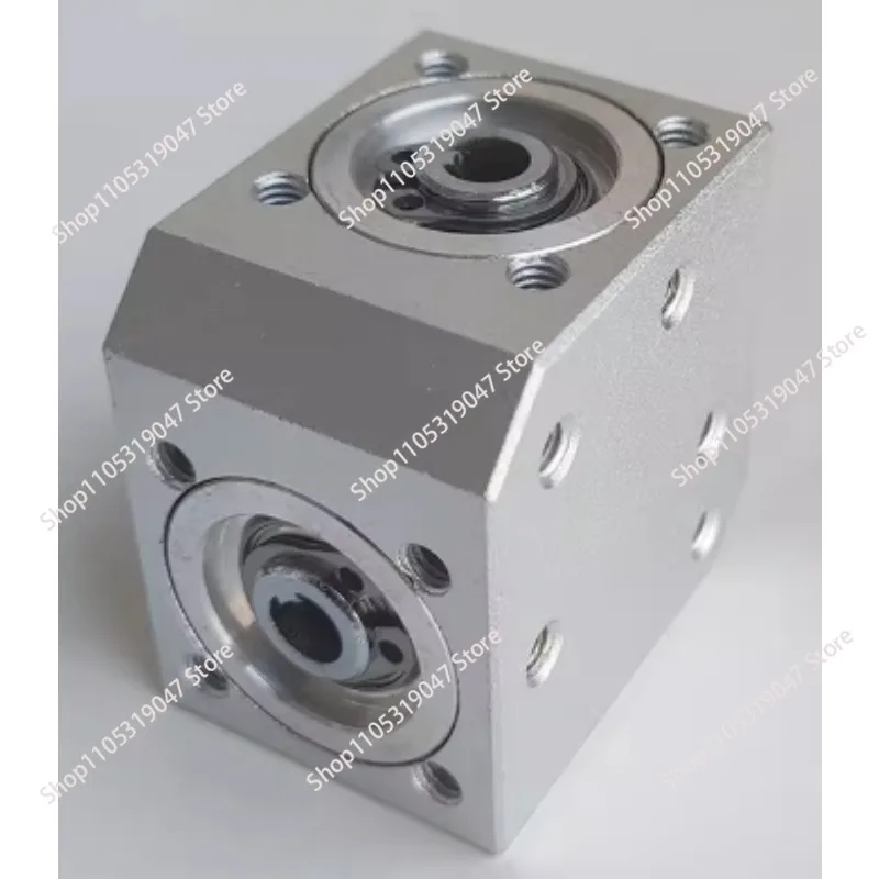 6MM Output Hole Type High Precision Right Angle Steering Gearbox 1 Module 20 Teeth Commutator Gear 2000RPM Aluminum Alloy Shell