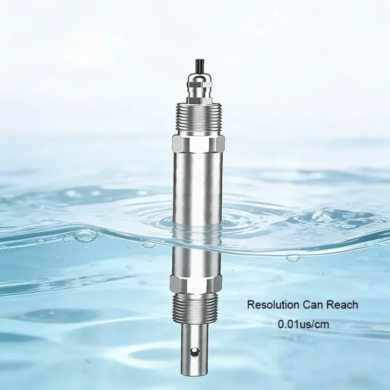 High Precision Modbus-RTU Conductivity Smart Stainless Steel EC Probe RS485 Output Conductivity Meter Sensor for Drinking Water