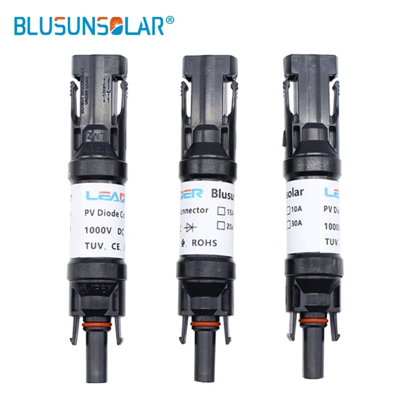 

100Pcs/set 1000V IP67 Waterproof with 10A 15A 20A 30A Solar Diodes Connector Use for Solar Cell Panel in PV Solar System