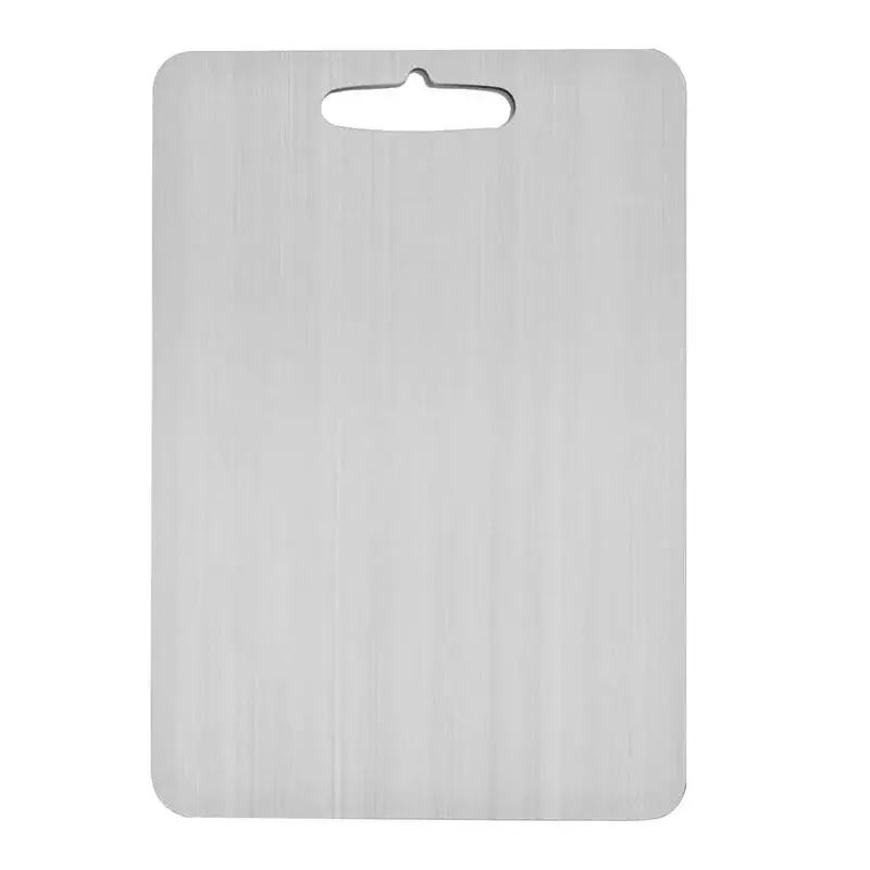 

Kitchen Titanium Chopping Board 304 stainless steel double-sided food grade cutting board thickened Non Stick Chopping Board