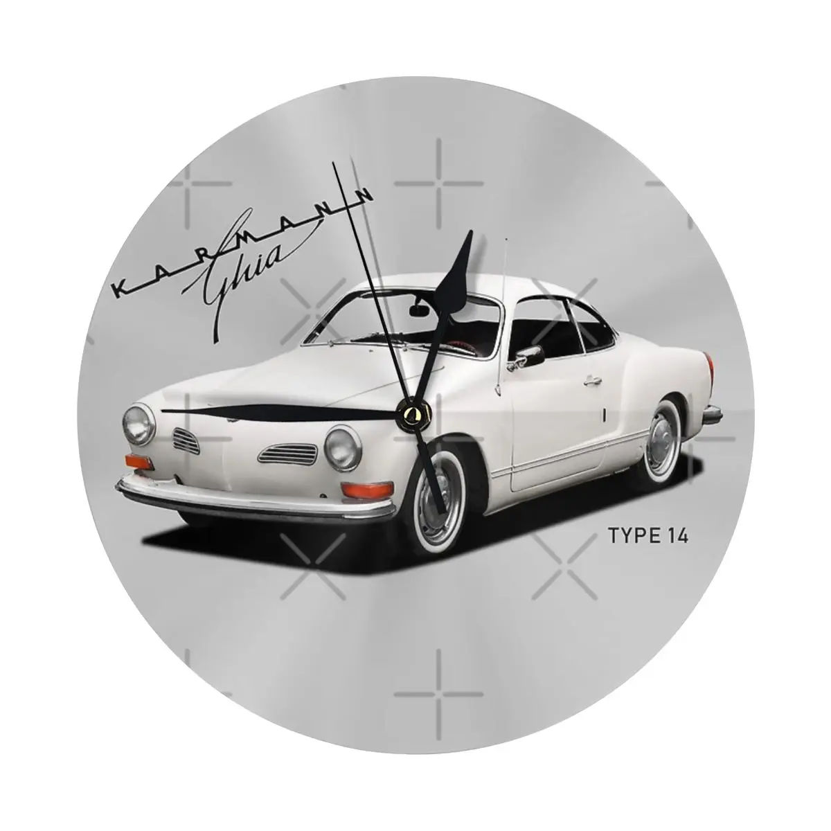 The Karmann Ghia Wall Clock Room Decoration Clock Must-have Ornament Round