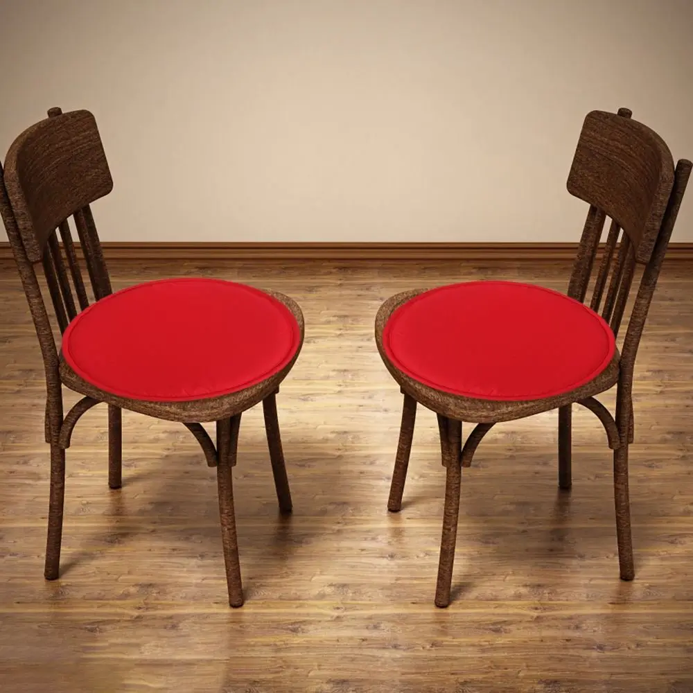 Soft Sponge Round Chair Pad Circular Solid Color Chair Cushion Anti Fouling Washable Stool Cushion Office