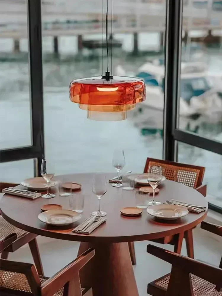 Nordic Kleurrijke Glazen Hanglampen Eenvoudige Plafondlampen Industriële Kroonluchter Voor Bar Woonkamer Eetkamer Slaapkamer Home Decor