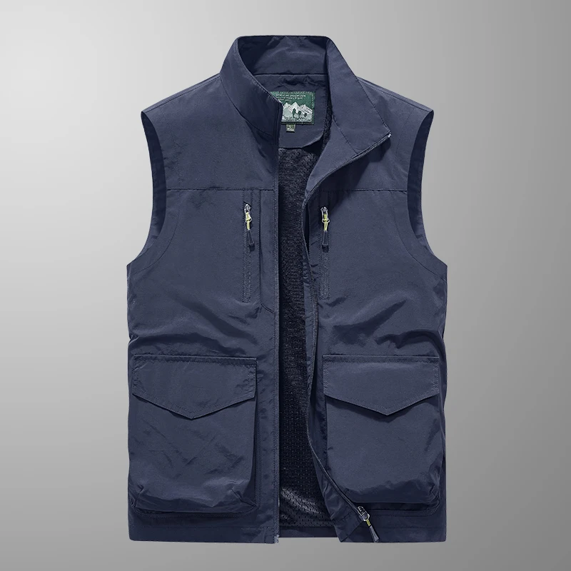 

Sleeveless Jacket Fashion Fishing Vests For Men's Photography Casual Waistcoat 2024 Spring Autumn Outdoors Military Clothing