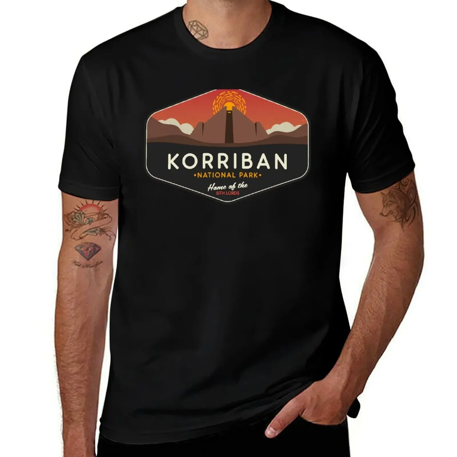 Korriban National Park: Home of the Sith Lords T-Shirt anime stuff cute tops anime figures compression shirt men