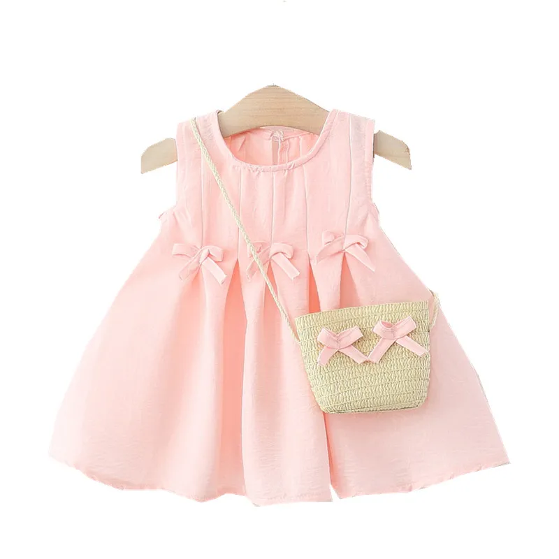 فساتين الفتيات صيف 2025 ملابس الأميرة للأطفال فستان حفلة عيد ميلاد للفتيات الصغيرات بدون أكمام زي لطيف للأطفال الصغار 3 سنوات