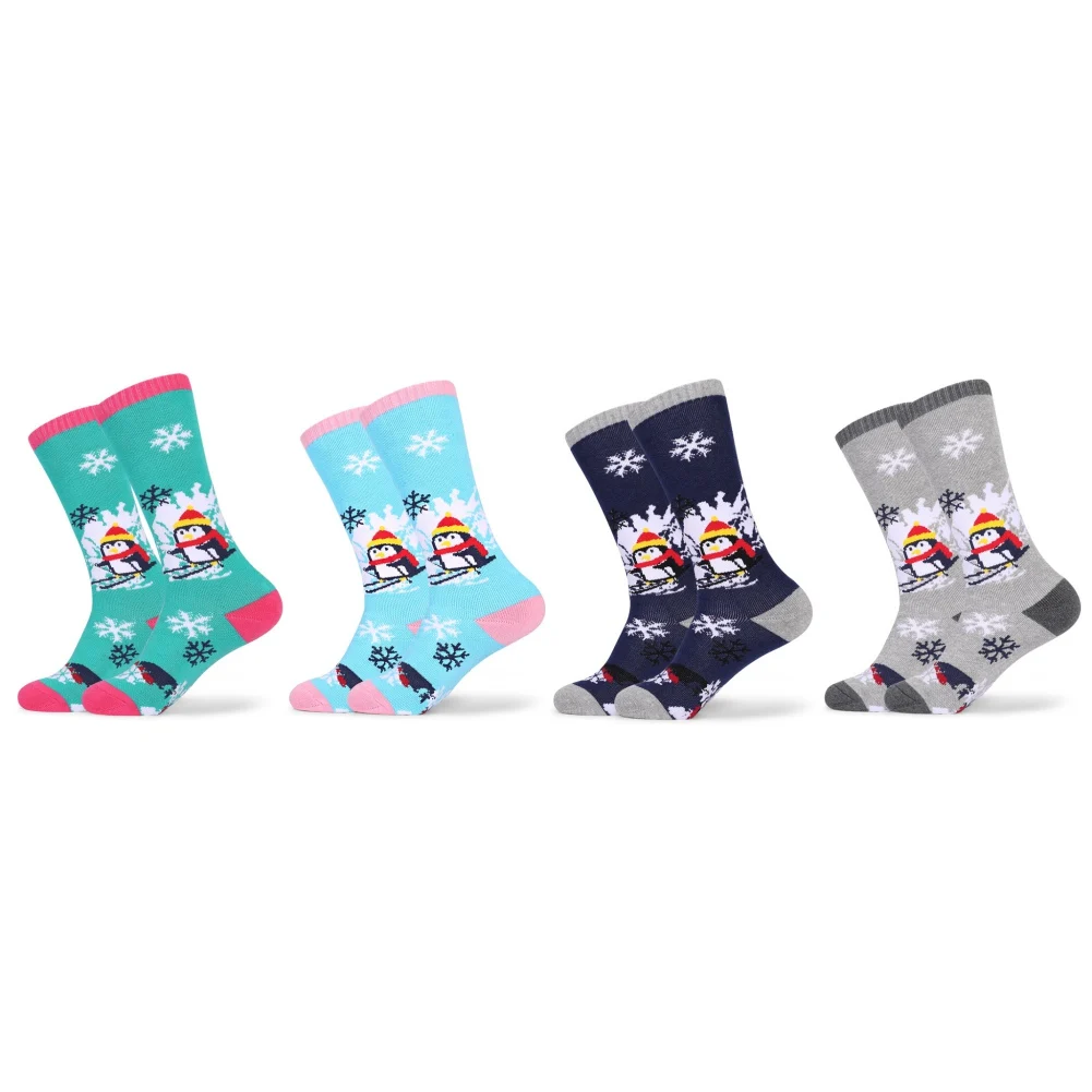 

Winter Kids Thermal Socks Thicken Cotton Warm Ski Socks Outdoor Snowboarding Cycling Hiking Stocking High Elastic Leg Warmer