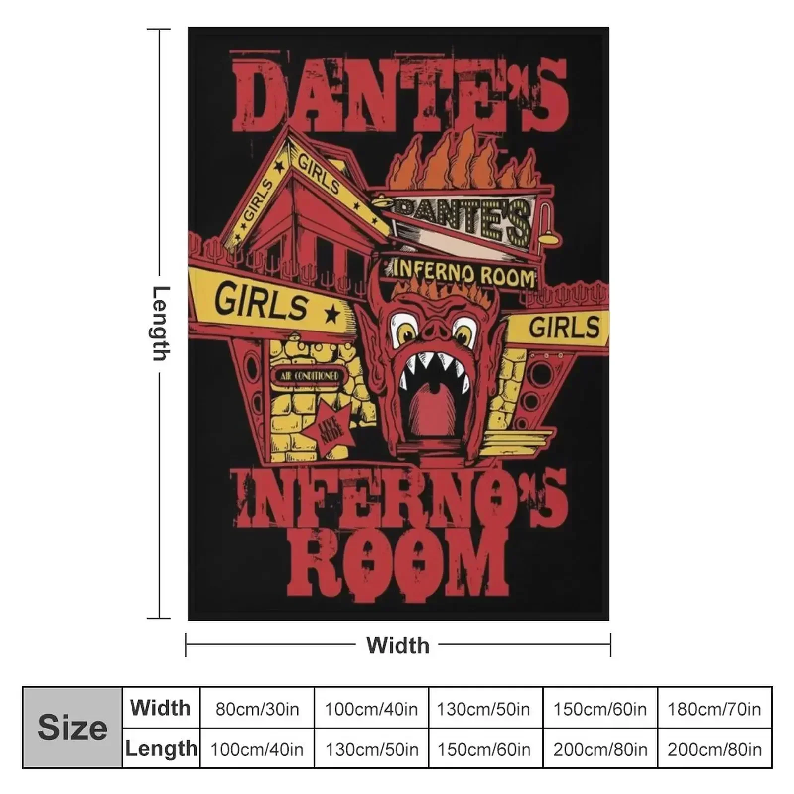 Dante's Inferno Room Throw Blanket Summer Luxury Flannels Luxury Designer Blankets