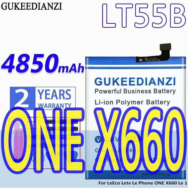 

Для телефона Leeco Letv LE One X660 1 высокопроизводительная безопасная мобильная батарея 4850 мАч LT55B