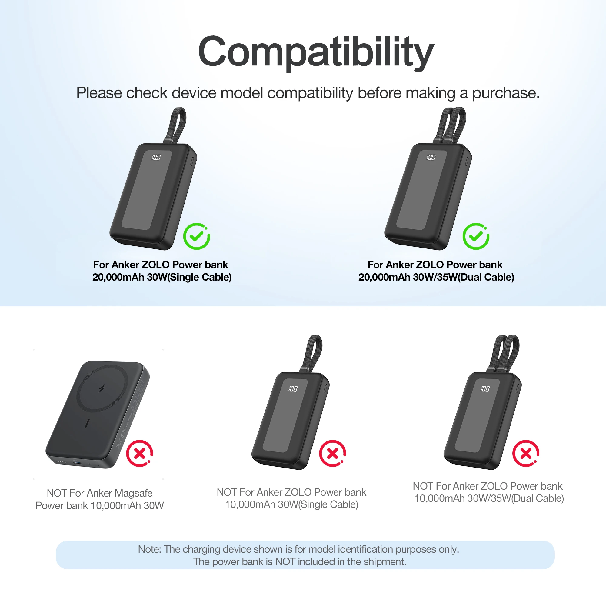Silicone Case for Anker Zolo Power Bank 20,000mAh 30W/35W A1681/A1688H11  Protective Cover Lanyard Slot Drop-Proof Dust-Proof - AliExpress
