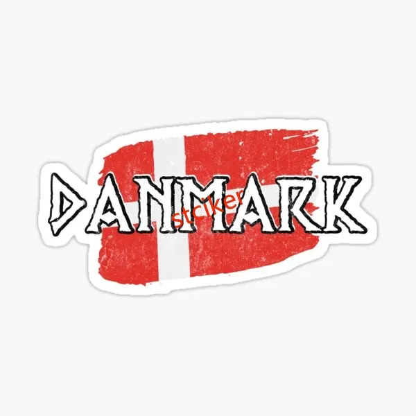 

Denmark Decal Flag Support Sticker Car Camper Windows Windshield Luggage Kayak Suv Truck Laptop Waterproof