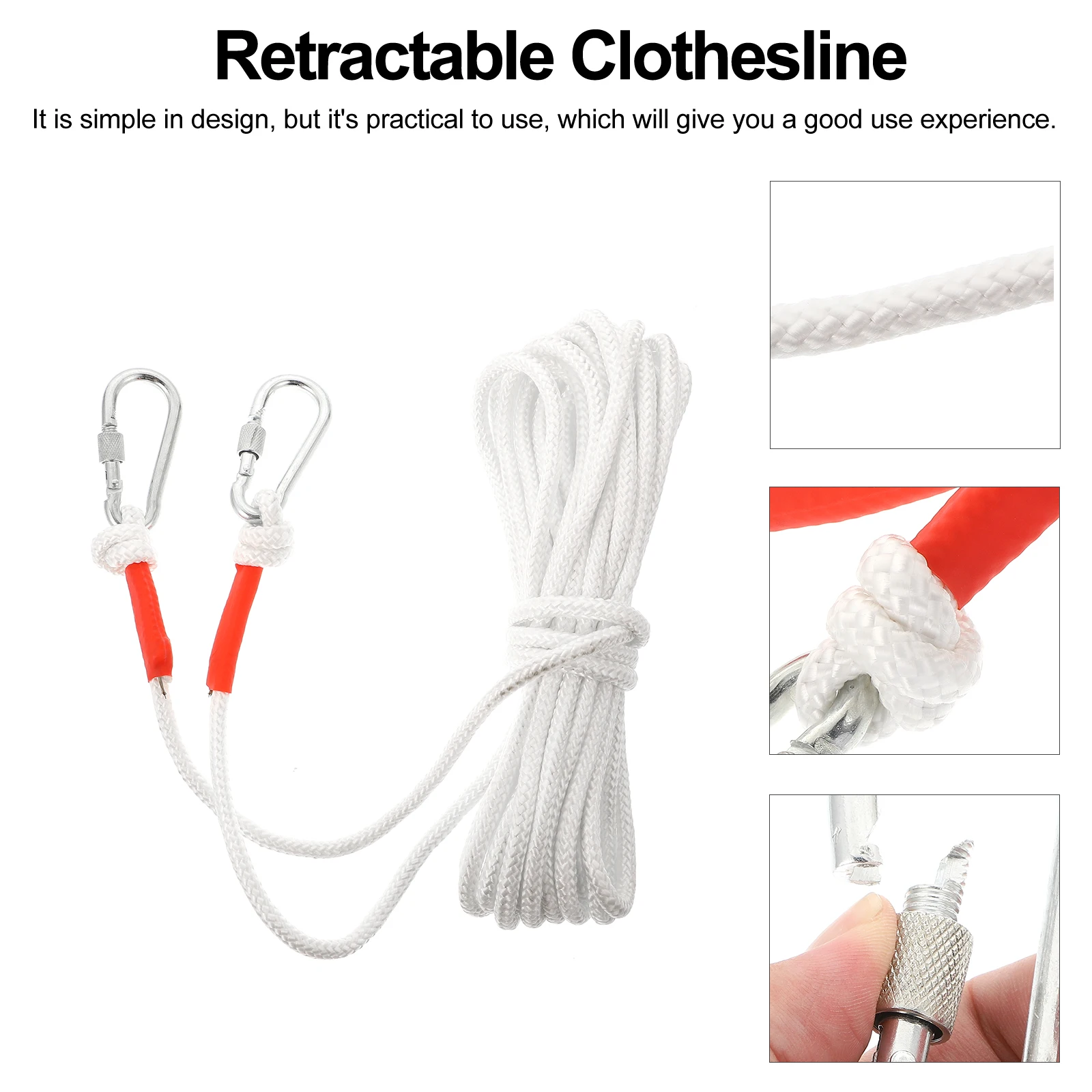 

Non-slip Wire Core Braided Rope Travel Garden Nylon Drying Strong for Outdoor Use