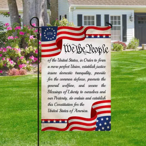 We The People Patriotic American Betsy Ross 1776 Flag Garden Flag - House Flag