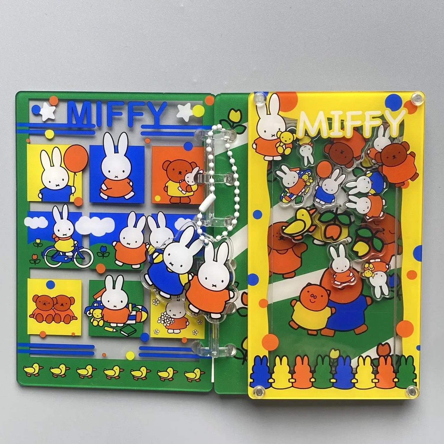 Bloc-notes en acrylique mignon Miffy pour étudiants, livre Kawaii, cadeau de Noël, A7