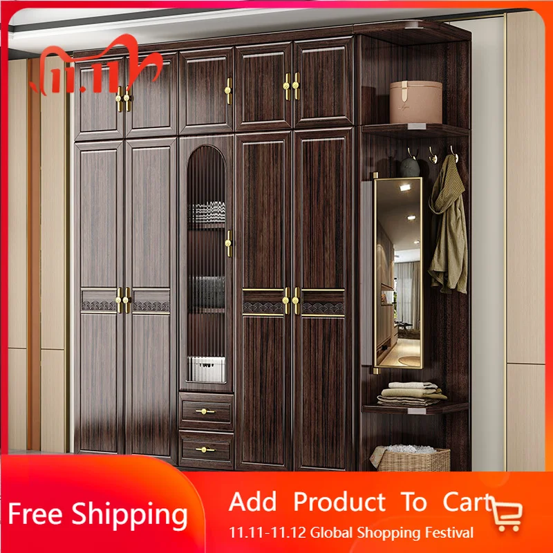 

Современный деревянный шкаф, многослойный роскошный шкаф для хранения, полки, ящики, Armario Storage, ленивый Muebles, модная мебель