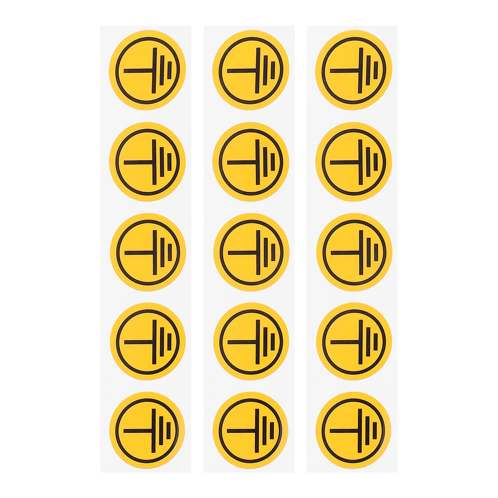 15pcs Electric Warning Stickers Safety Labels Accident Prevention Environment Prominent Identification PP