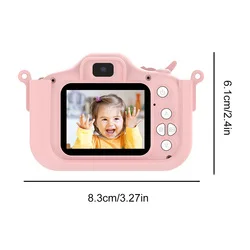 Cartoon Digital Camera Animal Unicorn 48MP Children Camera Toy Christmas Gift Photography Video Game Dual Camera