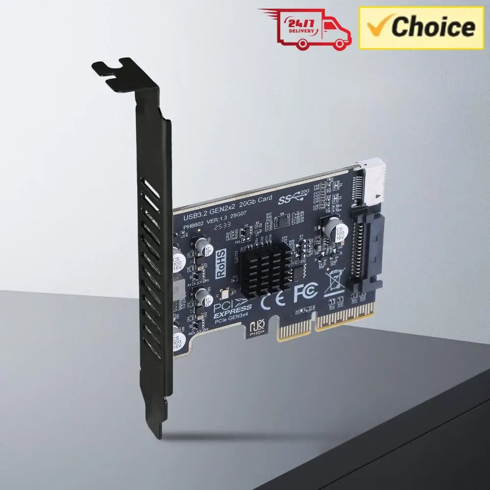 

Карта расширения PCIe на Type-E, PCI Express X4 на Type E, с чипом ASM3242, адаптер для передней панели, конвертер-райзер