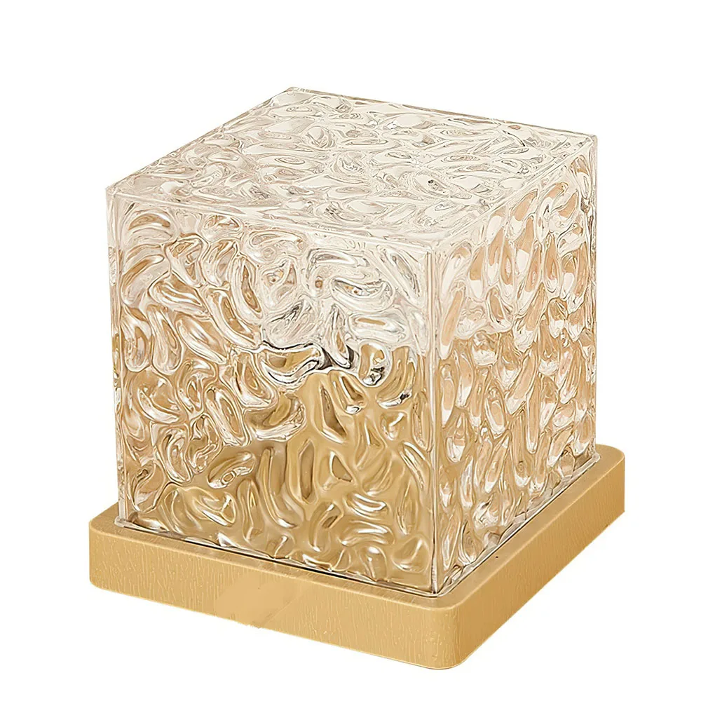 16 colori Dynamic Rotating Water Ripple Projector Night Light Ocean Wave Flame Crystal Ambiance Night Lamp con telecomando