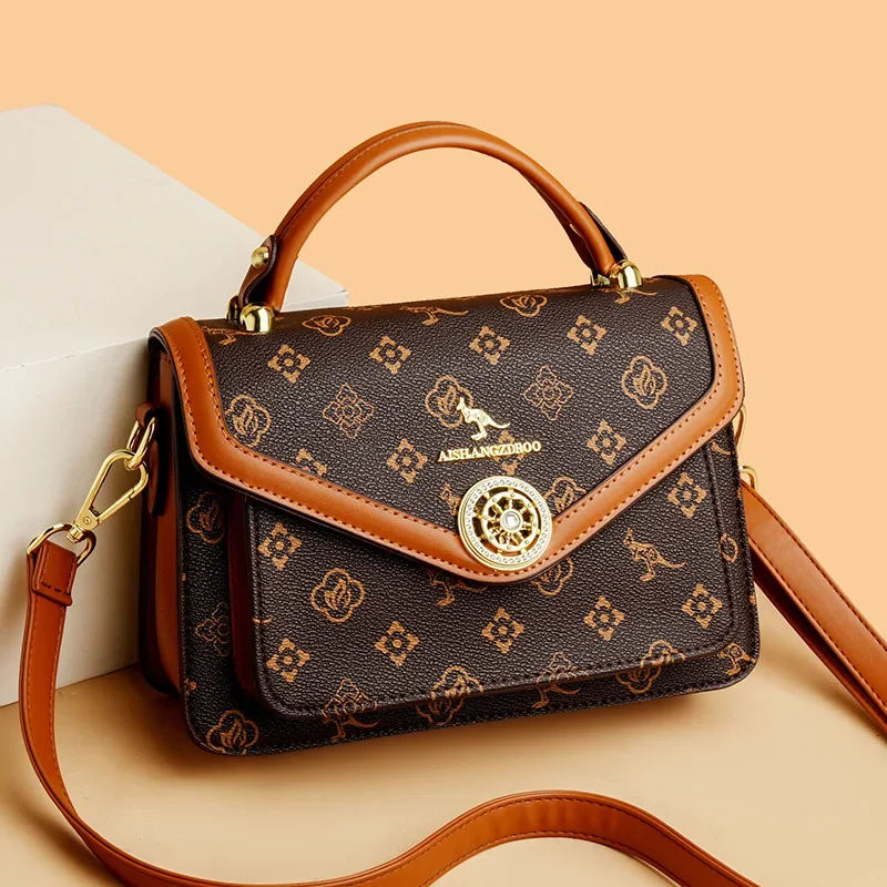 ​ ​ 보태니컬 프린트 실린더 백 넉넉한 크로스바디 숄더백 지속 가능한 캔버스 방수 갤러리 히핑 필수품