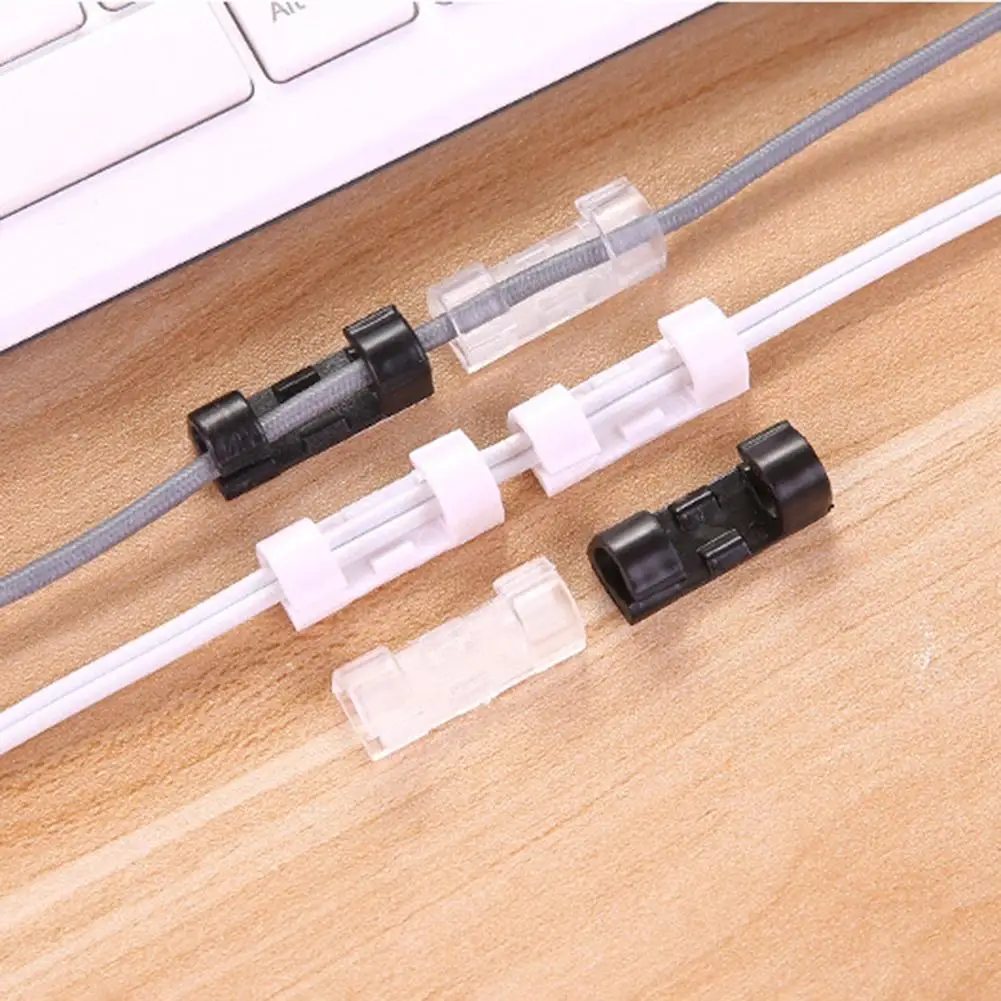20Pcs Cable Organizer Cable Clip Safe High Temperature Resistance Wire Winder Office Data Line Management Wire Clips for Home