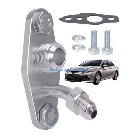 W8KD Aluminum Turbos Oil Drain Return Flange AN8 Adapter Oil Return Feed And Discharge Flange for CT9 / CT12 / CT20 / CT26