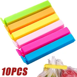 Clips para bolsas de 3 a 10 Uds., sellador de bolsas de almacenamiento de alimentos frescos, accesorios de herramientas de cocina, Mini abrazadera selladora al vacío, Clips para bolsas de alimentos