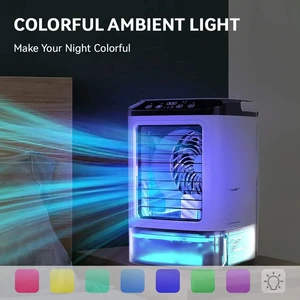 Humidifier portable air conditioning, small 3 -speed AC unit, mini air refrigerator, 900ml water tank, electric fan, room, office 8 Main Sales Mini Portable Air Climatizer - №5