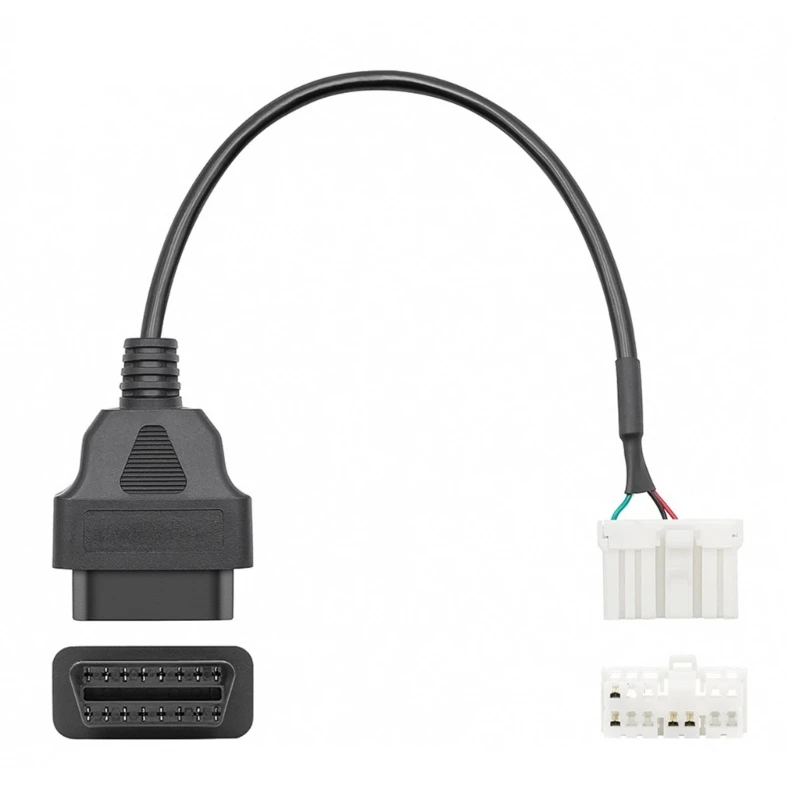 Reset Fault Code Cable for Older 12 Pin Detection Line Troubleshooting OBD2 Diagnostic Scanner Adaptor Connector