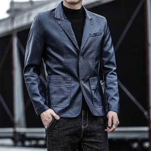 10 best sales चमड़े की जैकेट पहनने वाला आदमी - №8