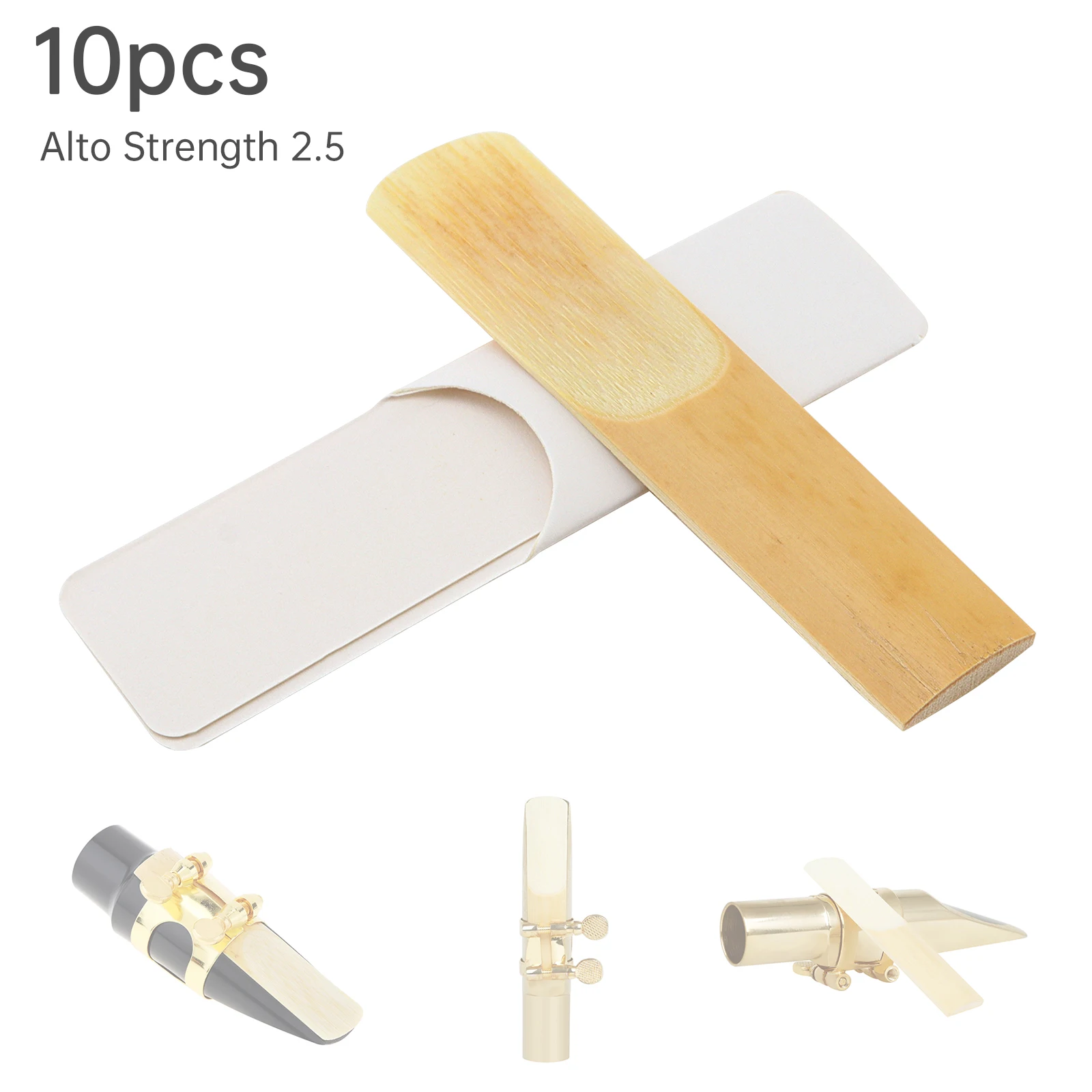 

10 шт. трости для альт-саксофона Strength 2,5 для начинающих и саксофонистов, трости для саксофона