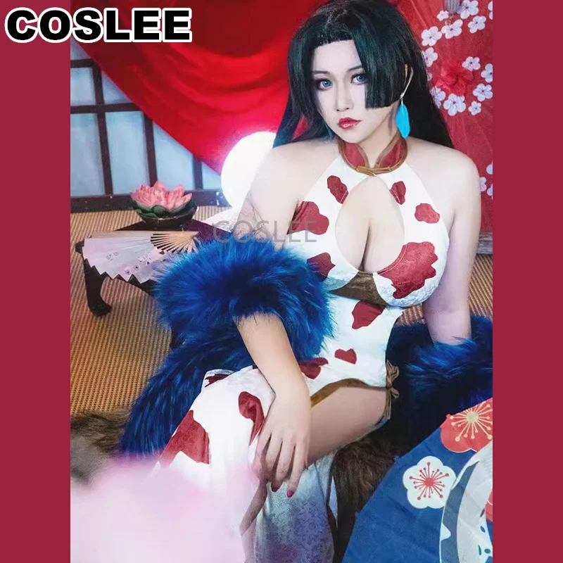 

COSLEE Anime One Piece Boa Hancock Cosplay Costume Sweetheart Style Cheongsam Dress Uniform Halloween Party Outfit Women XS-XXXL