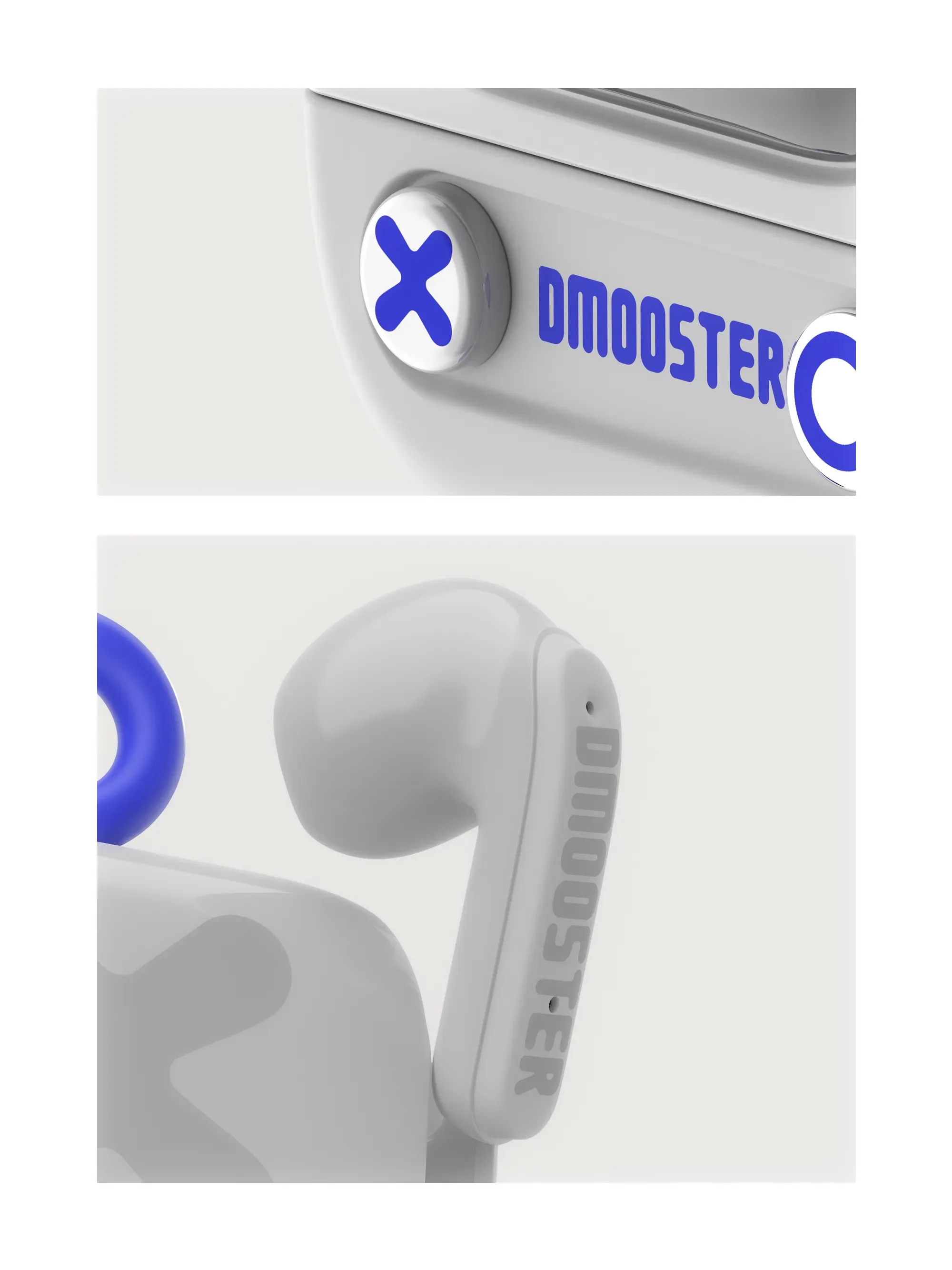 DMOOSTER D76 TWS Беспроводные наушники Bluetooth 5,4 Гарнитура Clear Calls с микрофоном и батареей