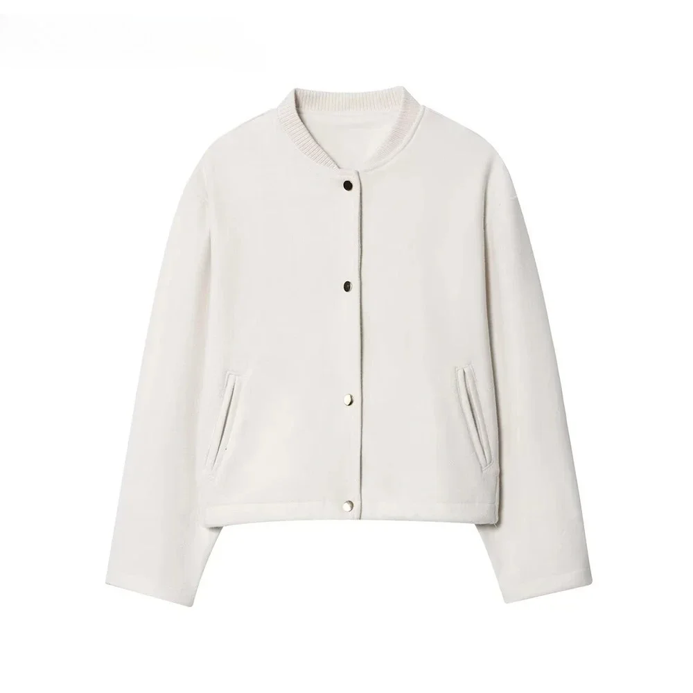 

2025 New Women's Autumn Jackets Fashion Straight Elegant Women Jackets Chic Street Youth Long Sleeve Warm Autumn Outerwear Coats