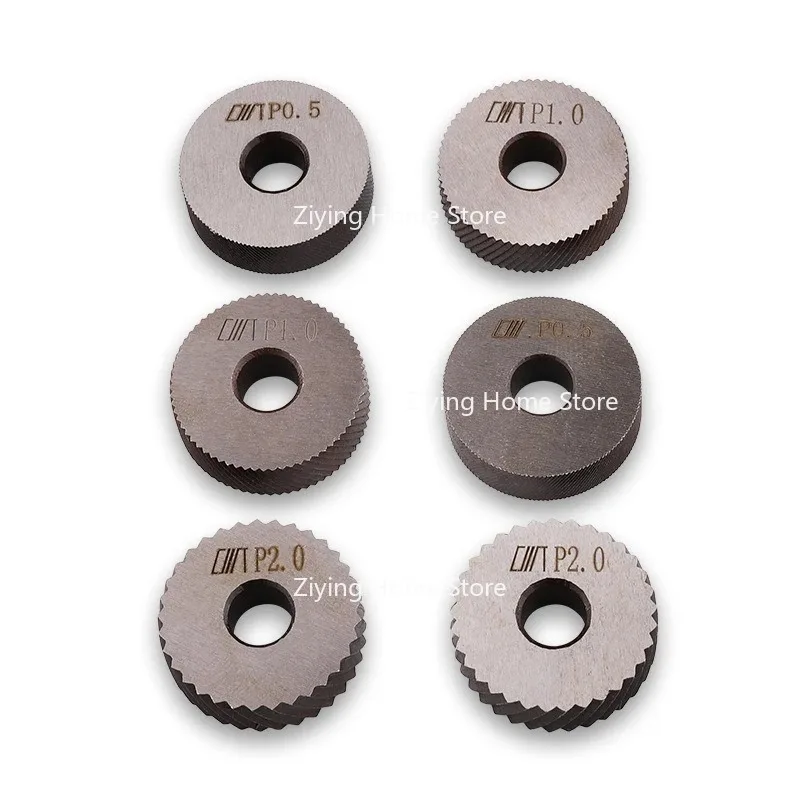 Suitable for 7-piece Set of Dual Wheel Rolling Tool Kit, Pitch 0.5mm 1mm 2mm Turning Tool Wheel Rolling Tool