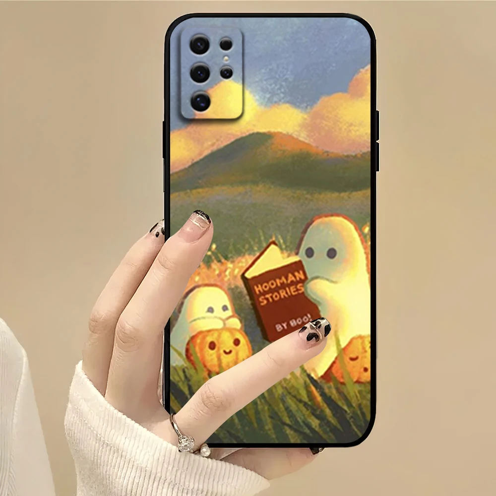 

Cartoon Cute Ghost Phone Case For Samsung S22 S23 A73 A72 A71 A54 A53 E ULTRA Color Soft Shell