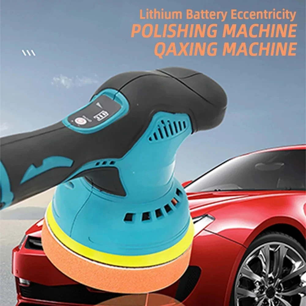 12V Polishing Machine For Car Cordless Polisher 8 Gears 380W Automotive Electric Waxing Repairing Wireless Sander Polish