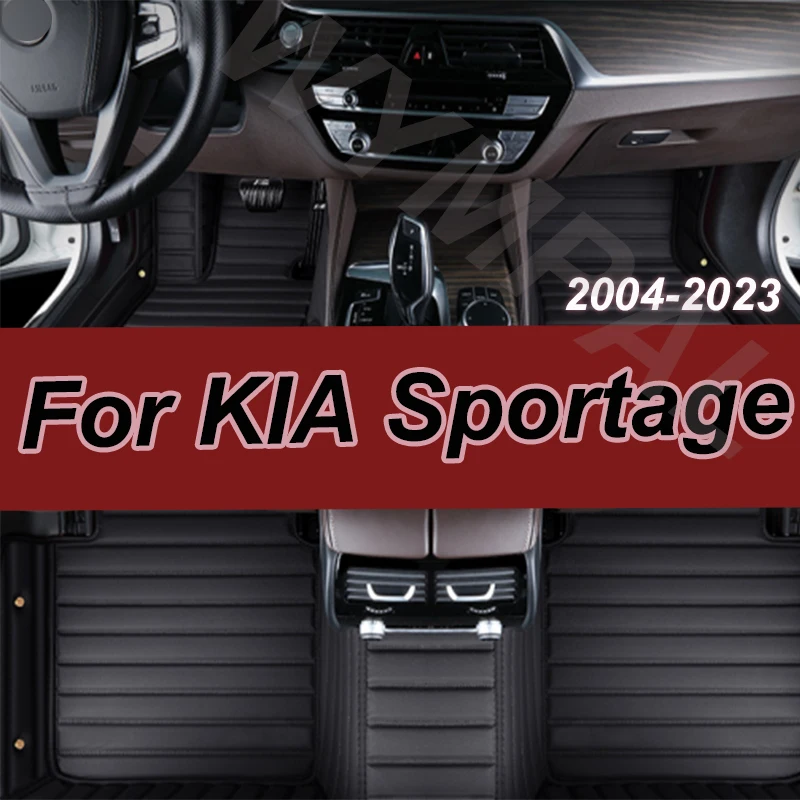 

Роскошные автомобильные коврики на заказ для KIA Sportage 2 3 4 5 2004 2005 2006-2023, автомобильные ковры, аксессуары для ног Coche, аксессуары