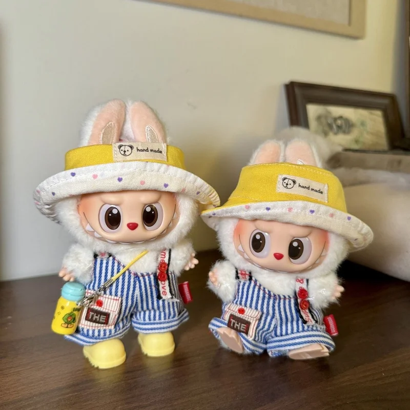 

【В наличии】2025 новых военно-морских комбинезонов для одежды Labubu 17 см V3 Big Into Energy Series, комплект одежды для Labubu, модный костюм, подарки