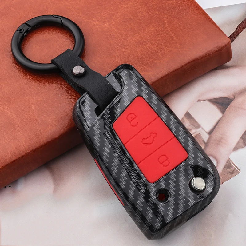 Car Remote Key Case Cover For VW Volkswagen Golf 7 MK7 Tiguan MK2 For SEAT Ateca Leon FR 2 Ibiza For Skoda Octavia A7 Accessorie