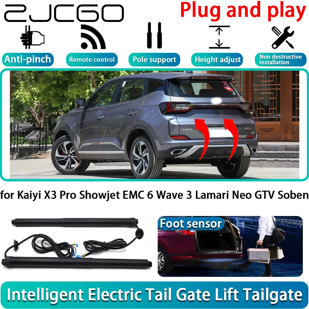 for Kaiyi X3 Pro Showjet EMC 6 Wave 3 Lamari Neo GTV Soben Electric Powered Tailgate Power Liftgate Automatic Tailgate System